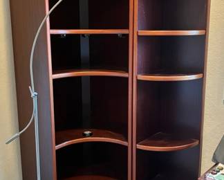 Corner Shelf And Floor Lamp
