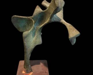 Charles Smith Bronze Abstract Sculpture