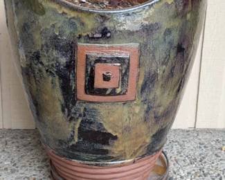 Large Glazed Ceramic Pot