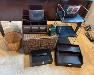 File Basket Desk Organizer And More