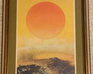 Liu KuoSung Framed Lithograph