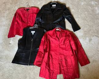 Silk Leather And Suede Womens Outerwear ML