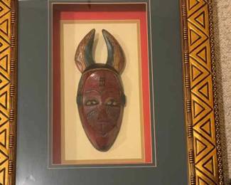 Guru Tribe Framed Ceremonial Mask