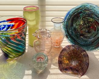 Colorful Art Glass Decor And Vases