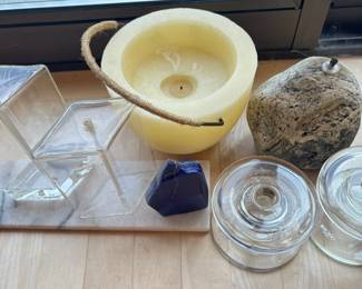 Krosno Candle Holders Lapis Lazuli Stone And More