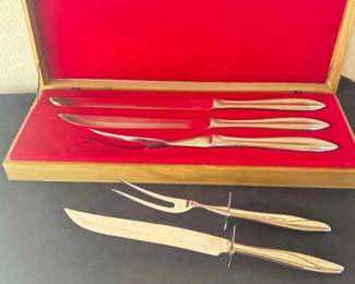 Hull Reed And Barton Knife Carving Set