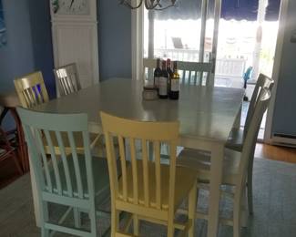 High top dining set seats 8
