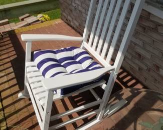 Wooden rocking chair