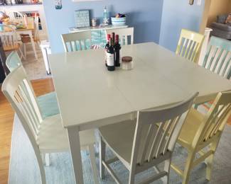 High top dining set seats 8