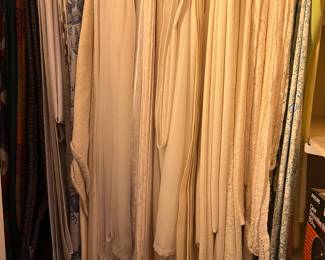 Large and small square and rectangle tablecloths - lace, linen, etc.