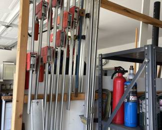 tons of clamps - family of woodworkers