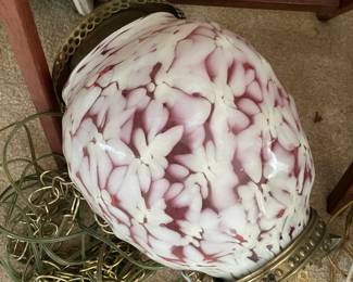 Splatter glass ceiling suspended lamp