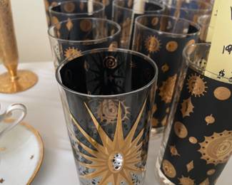 Starburst water glasses from 1950s