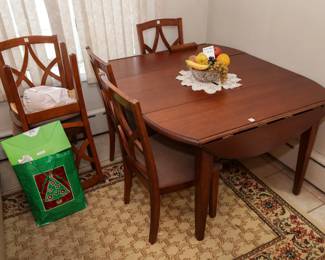 Cherry dining table and chairs