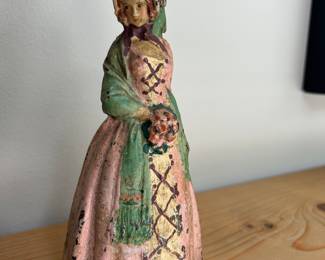 Antique metal doorstop