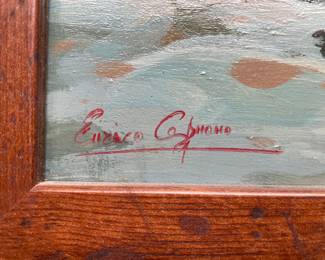 Enrico Capuano original artwork, oil on board