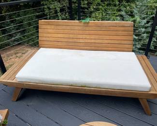 Teak sofa or day bed