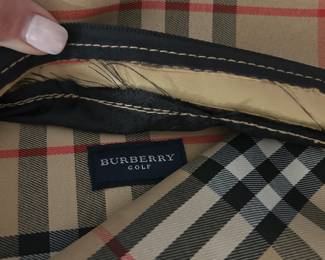 (Tag in Burberry golf bag)
