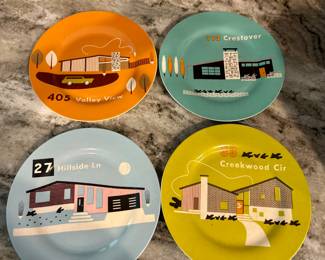 Magpie vintage house plates
