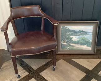 Boss Captains Chair Watercolor Painting