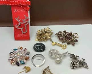 Vintage Costume Brooches Pins