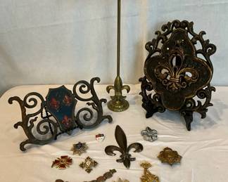 Fleurdelis Ornate Metalwork and Crests