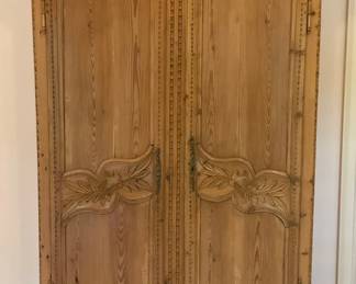 French Provincial Pine Wedding Armoire