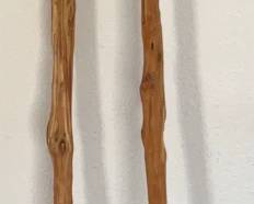 Two Wood Walking Sticks