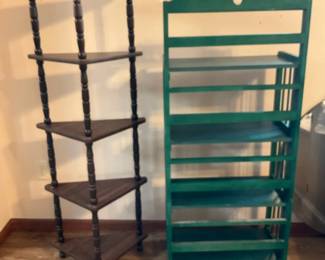 Two Veneer Shelving Units