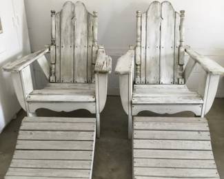 Solid Wood Adirondack Set