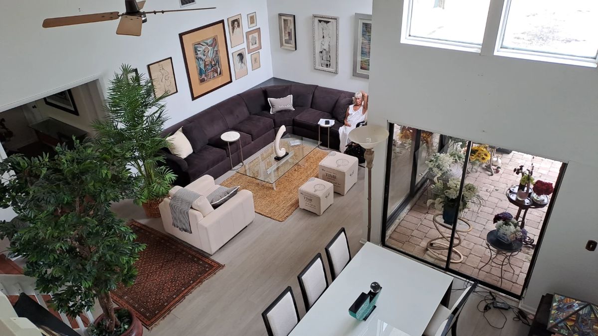 Design table. Chairs and couches