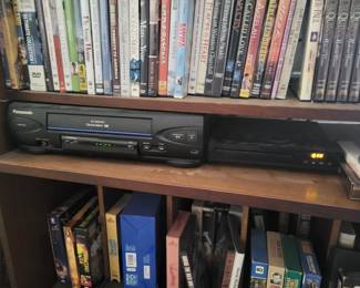 VCR and DVD Player