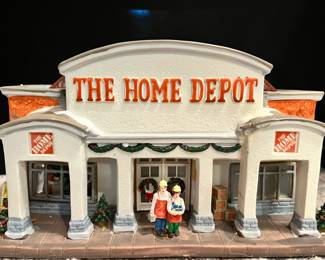 Home Depot seasonal vintage homes villages christmas decor 