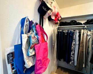 hats, bags and clothes