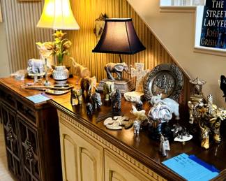 Ethan Allen furnishings. Sewing table/cabinet, antique furniture