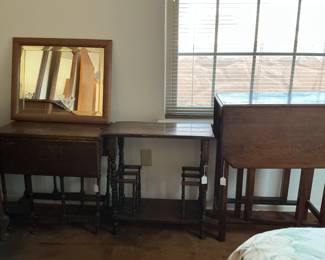 Vintage wooden small tables