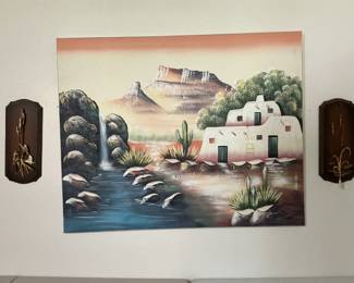 Desert artwork by Edna (50W x 40 H)