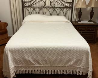 Full bed, mattress needs to be cleaned.