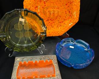 Funky Vintage Ashtrays 