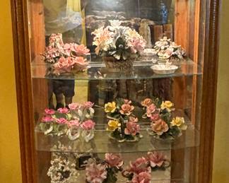 Oak Display Cabinet w/ Light