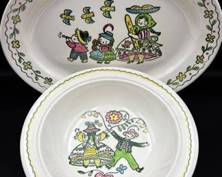 Poppytrail Happy Time By Metlox Vintage Serving Platters