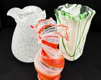 Colorful Art Glass Vases