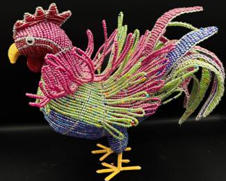 Beaded Roosters