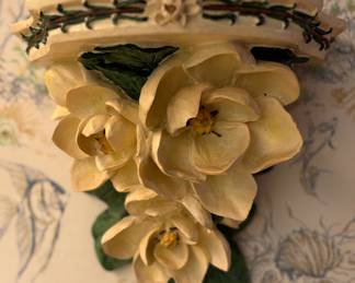 Resin Magnolia Trinket Shelf