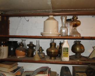Oil Lamp and basement items