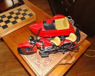 Motorcycle with Sidecar Telephone