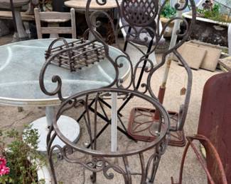 Lots of garden items in a garden setting