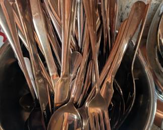 bronze set of cutlery 