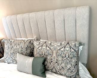 Channel quilt queen headboard