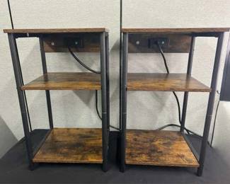 2 End Tables With Charging Stations